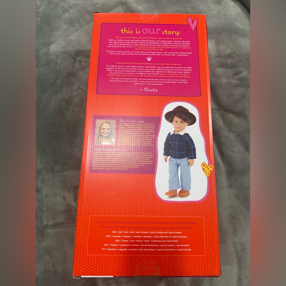 Our Generation Dustin 18" Boy Doll - Picture 4 of 4